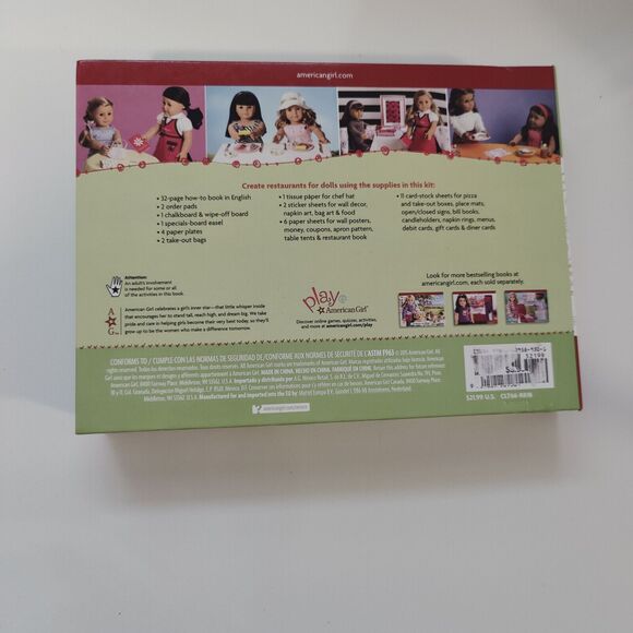 American girl Cafe dining craft kit Set Up Pretend Play - Picture 2 of 13